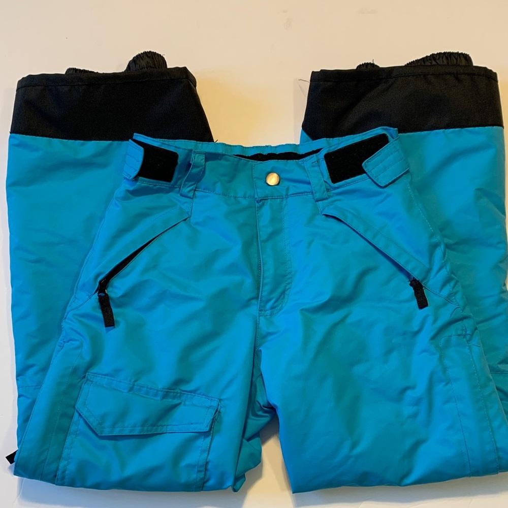 Kids Blue and Black Snow Pants Iceburg brand size 12/14
